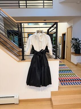 Rickie Freeman for Teri Jon two town taffeta Shirtdress Sz 14